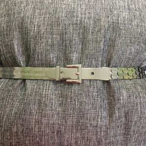 WHBM stretchy belt, silver